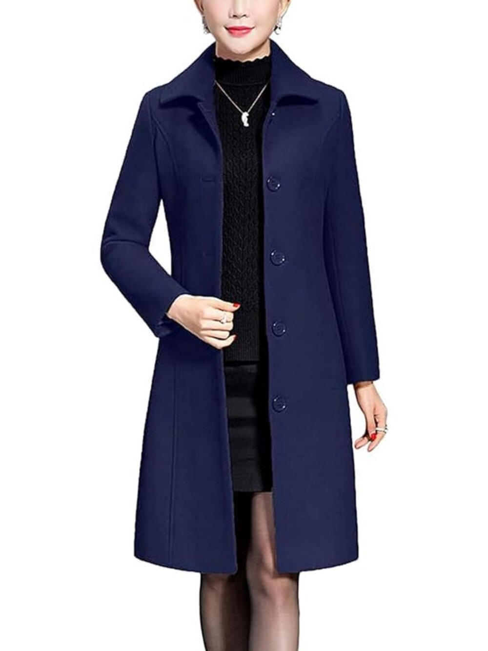 Cozy Women's Wool Long Trench Coat - Thick Winter Overcoat for Stylish Warmth